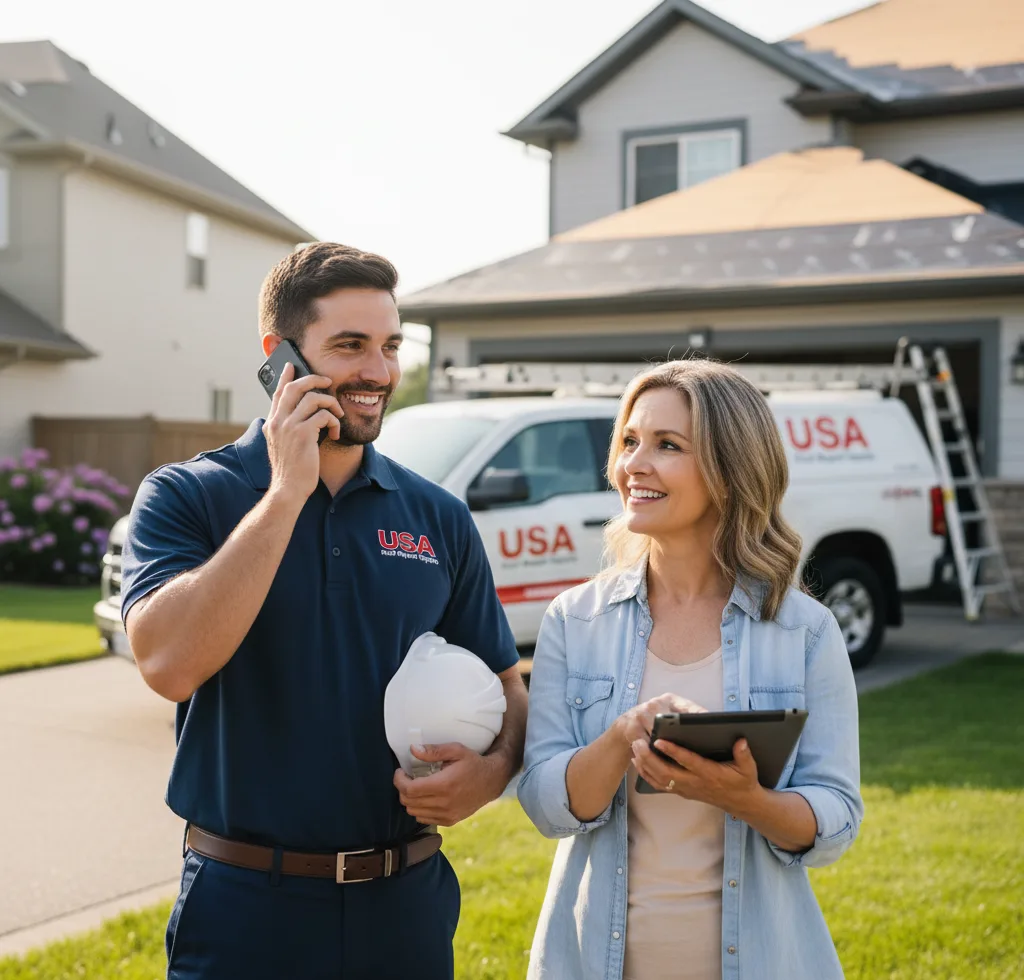 USA Roof Repair Experts customer support in Fishersville